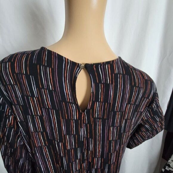 Apt. 9 dress office stretchy knit Colorful XL Shift Professional keyhole chic - Picture 5 of 15